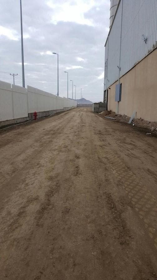 Earthworks and grading along a new road alignment