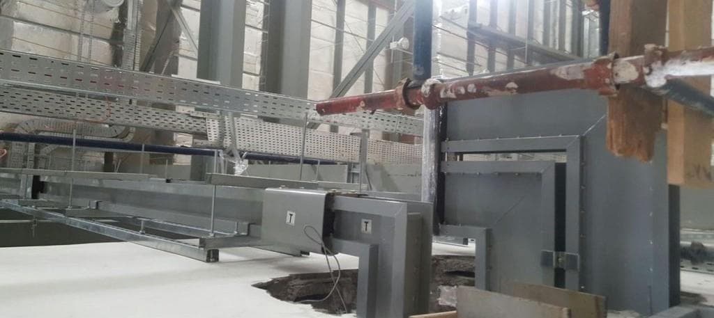 Steel ductwork installed inside an industrial facility